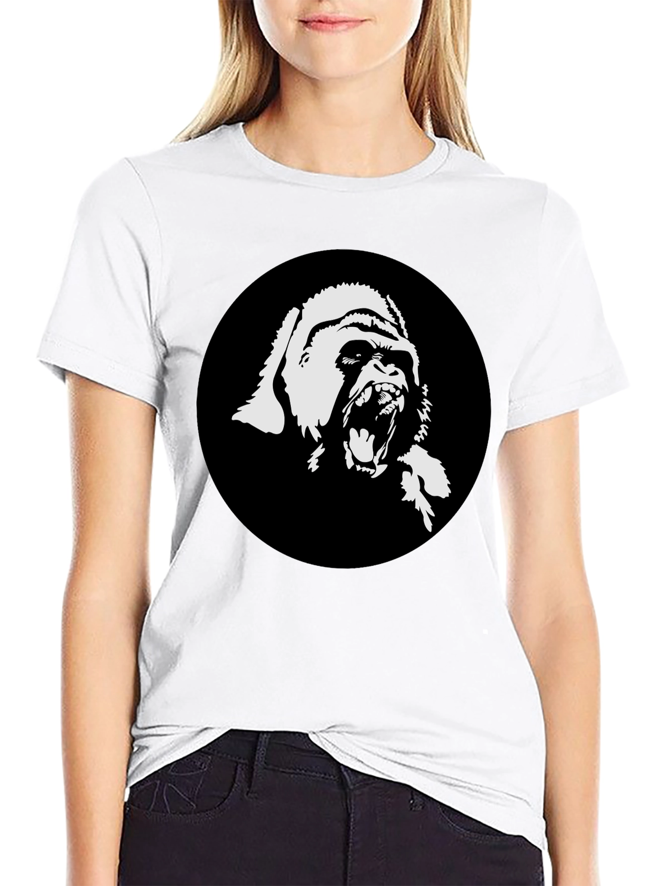Bold Gorilla Graphic Black T-Shirt