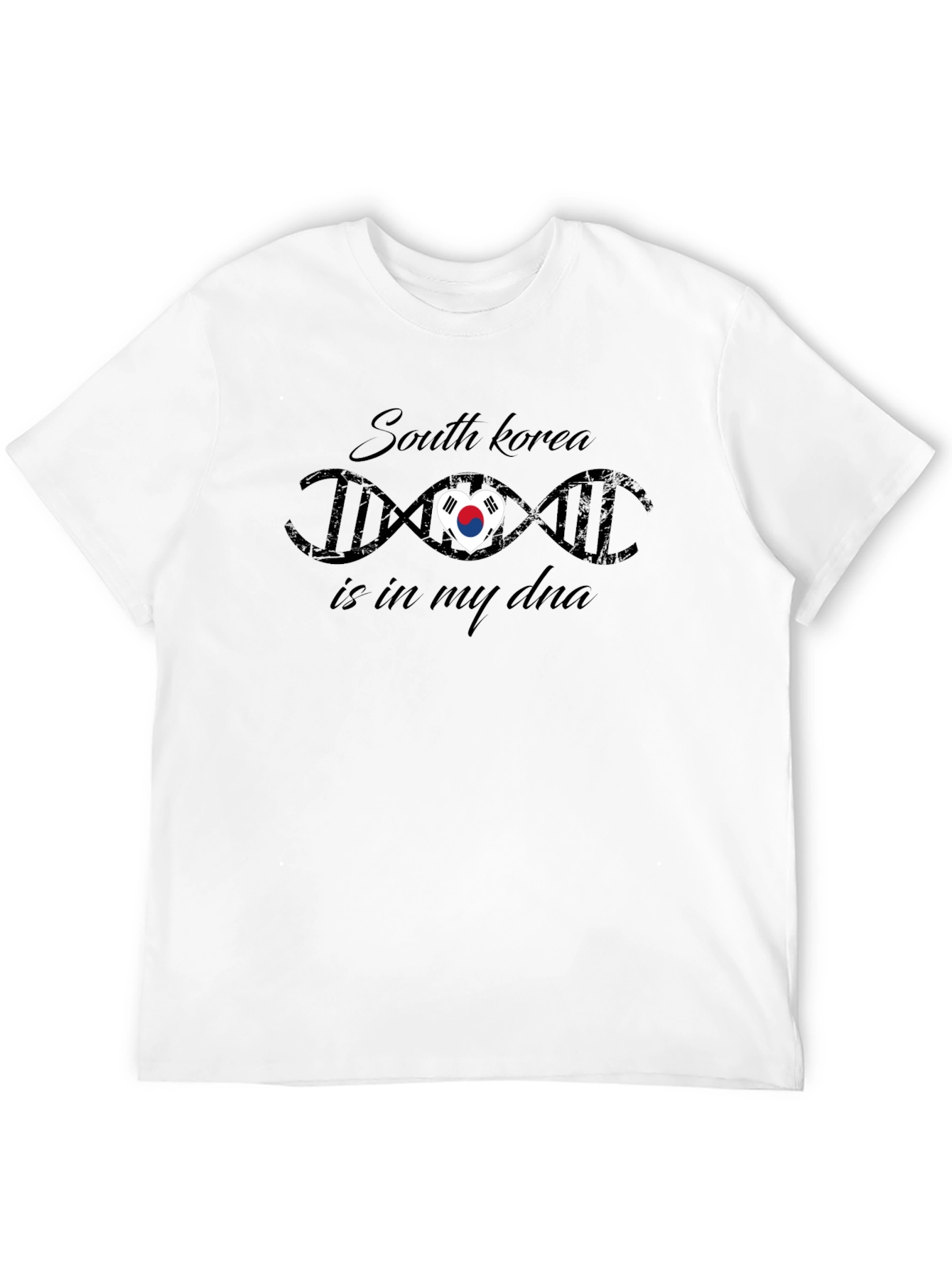 South Korea DNA Heart T-Shirt