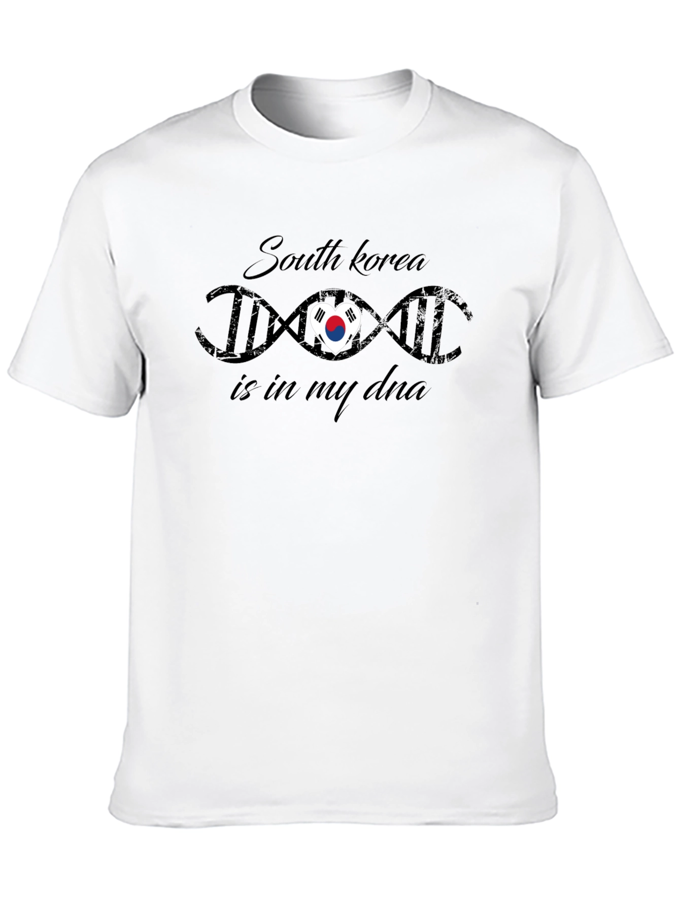 South Korea DNA Heart T-Shirt