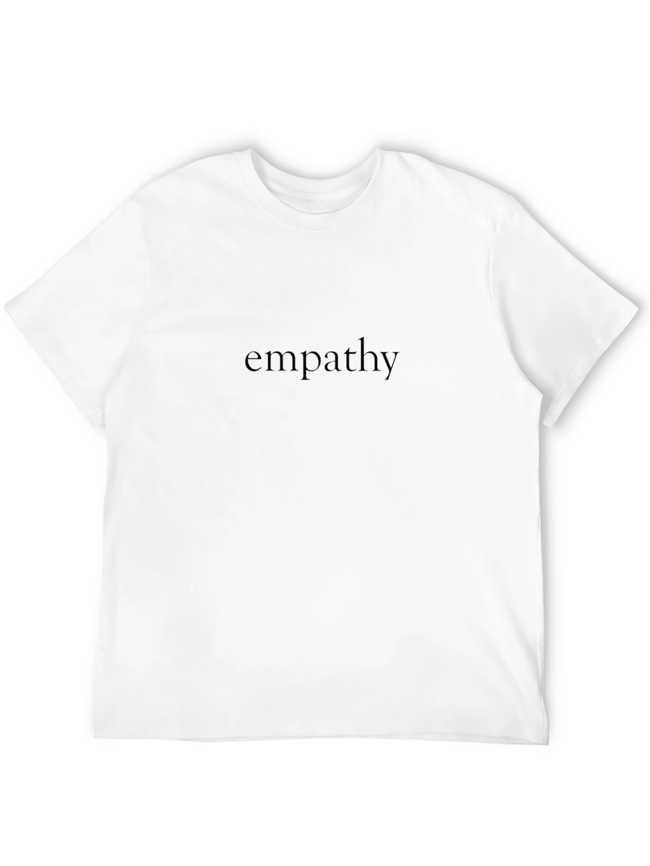 Empathy Black Graphic T-Shirt - Casual Comfort