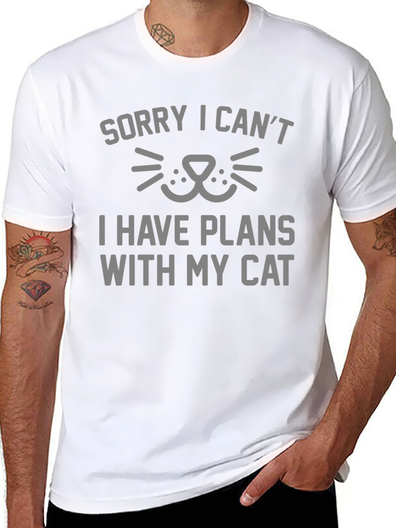 Sorry I Cant Plans With My Cat T-Shirt