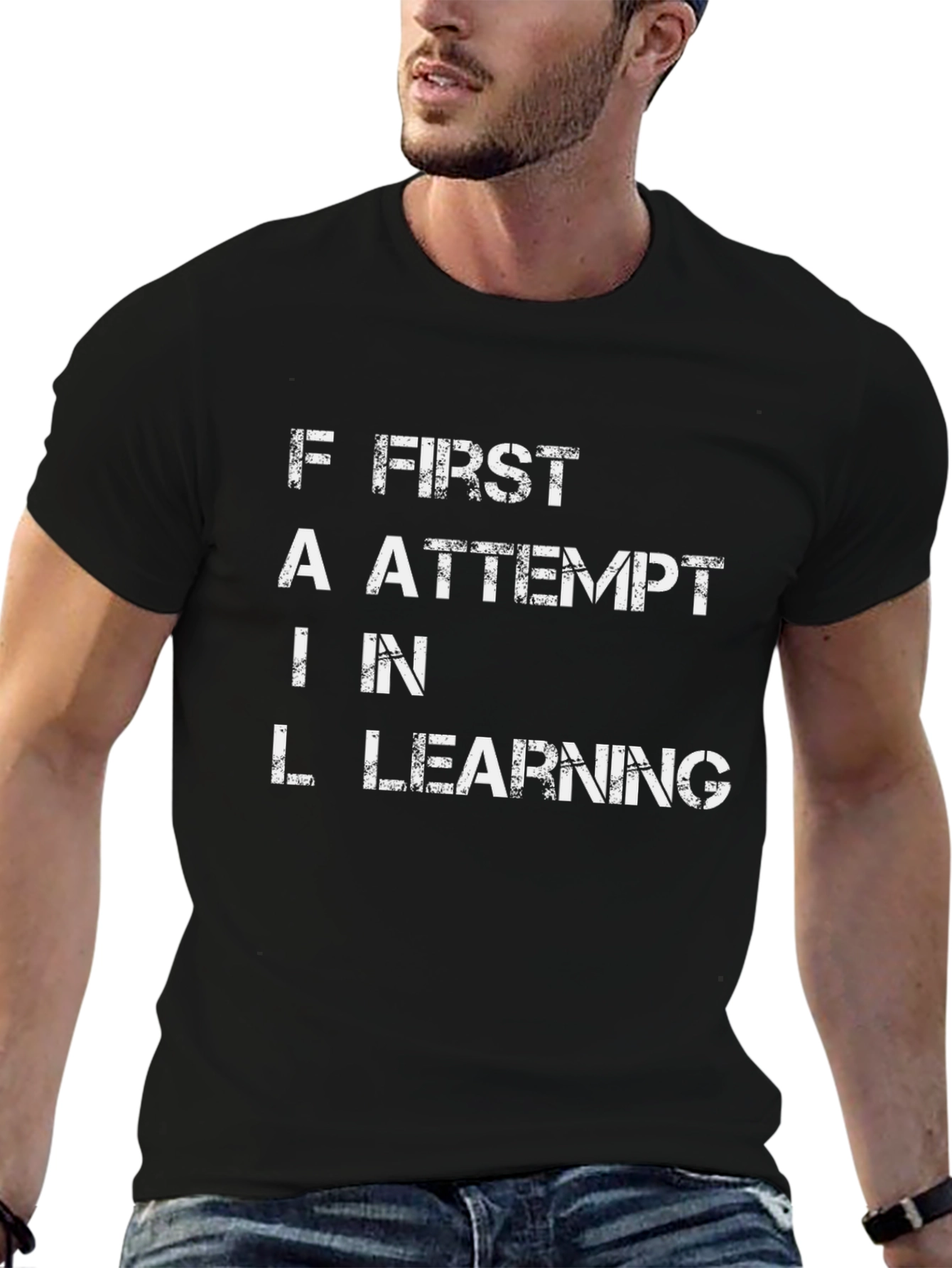 FAIL First Attempt In Learning Black T-Shirt