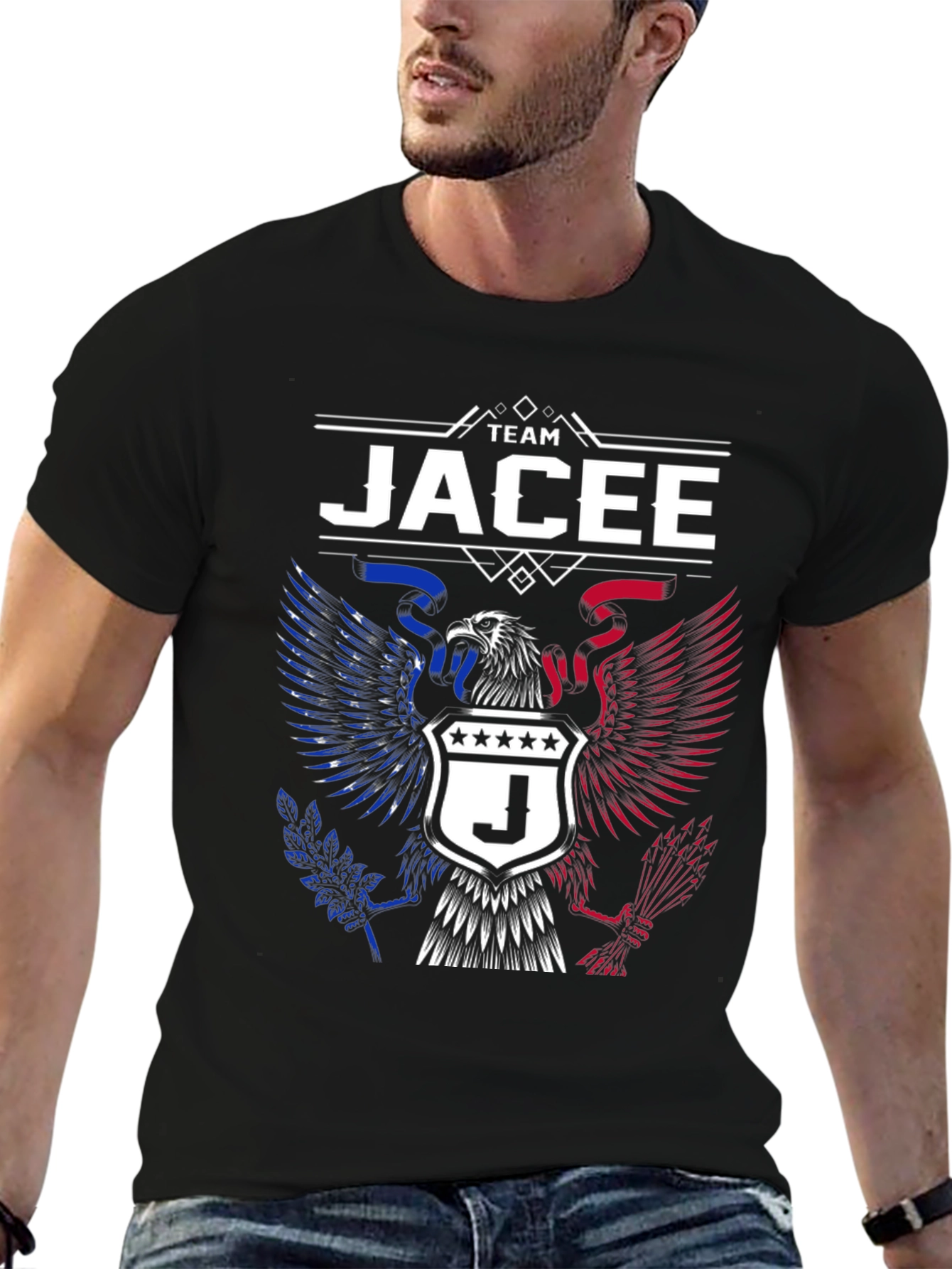 Team Jacee Eagle Graphic T-Shirt - Patriotic Tee