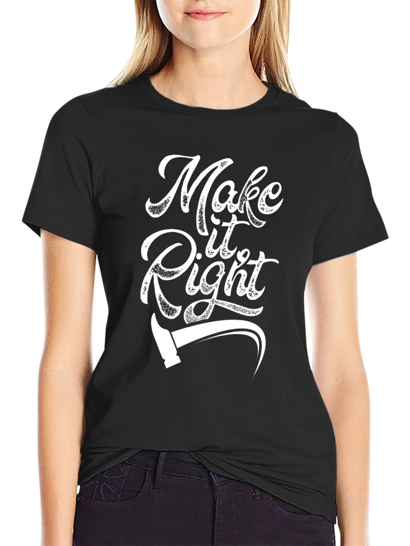 Make It Right T-Shirt - Black Graphic Tee
