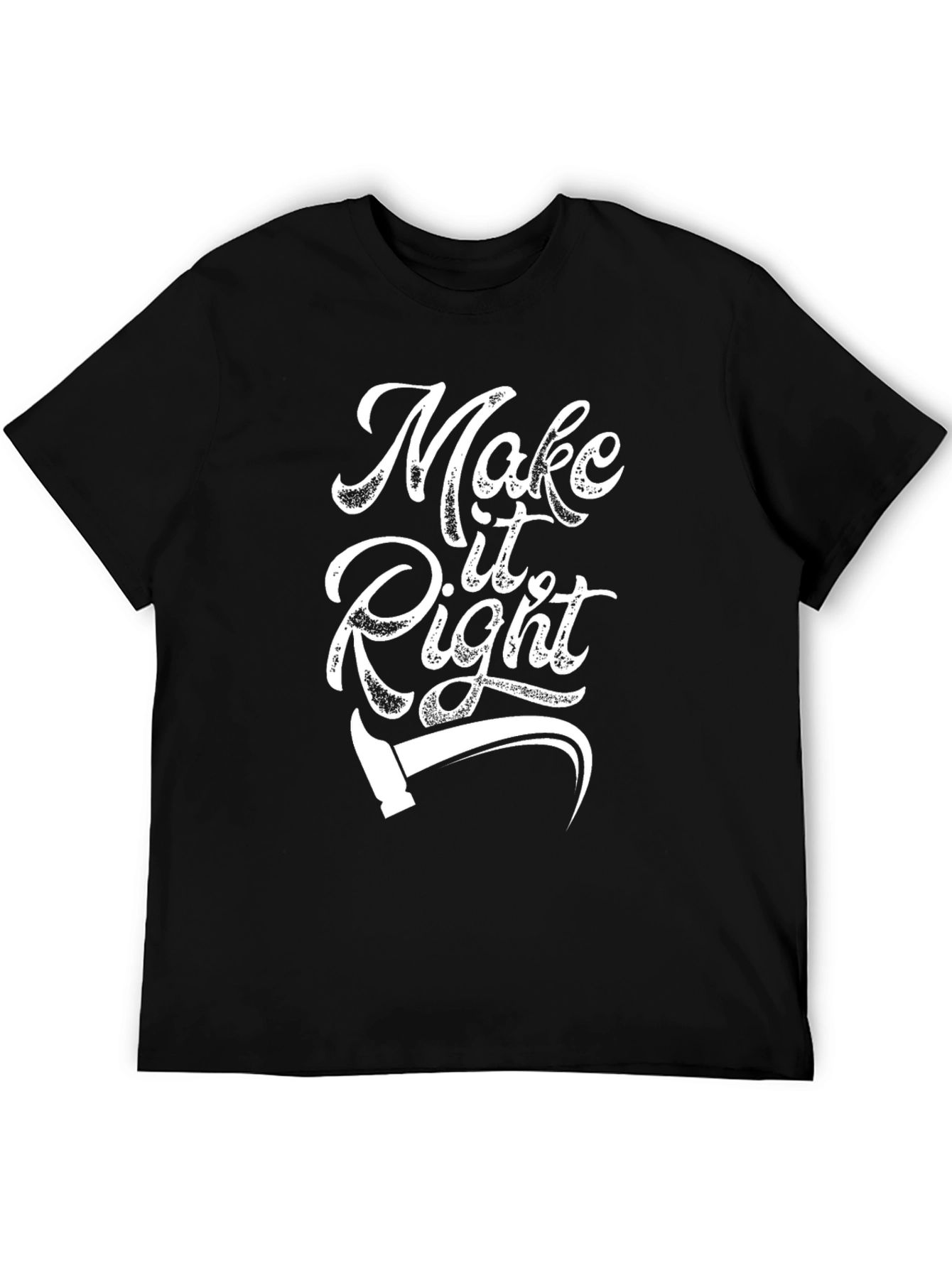 Make It Right T-Shirt - Black Graphic Tee