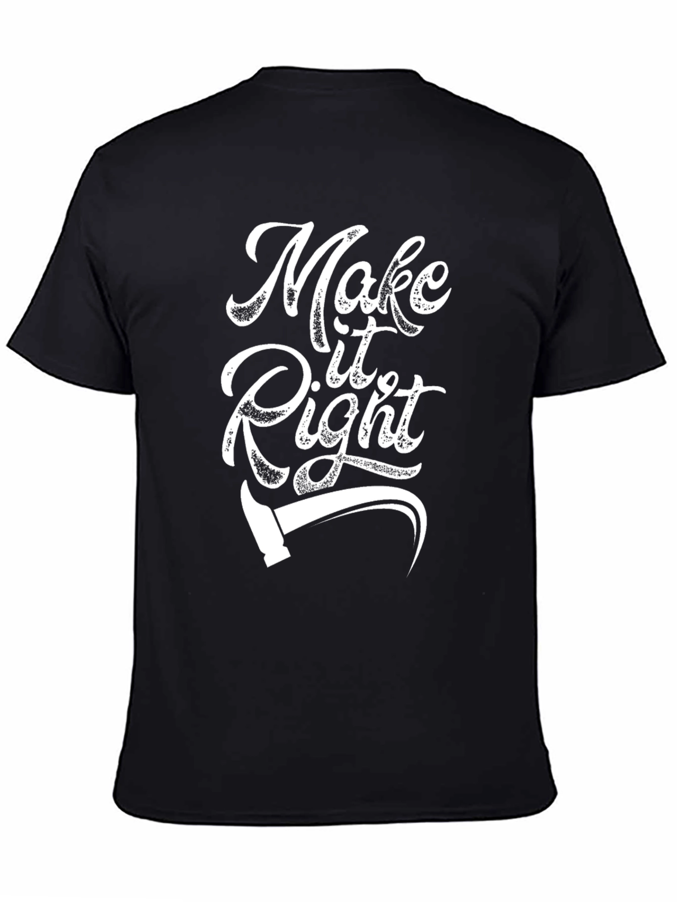Make It Right T-Shirt - Black Graphic Tee