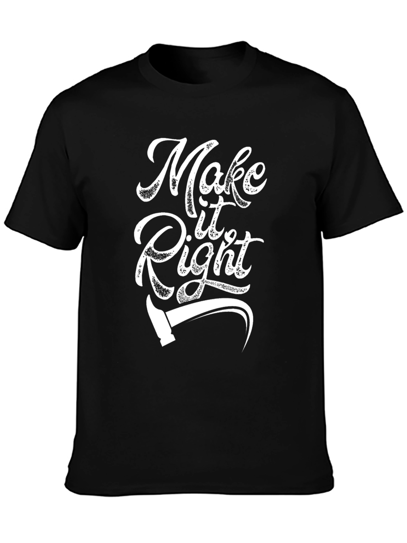 Make It Right T-Shirt - Black Graphic Tee