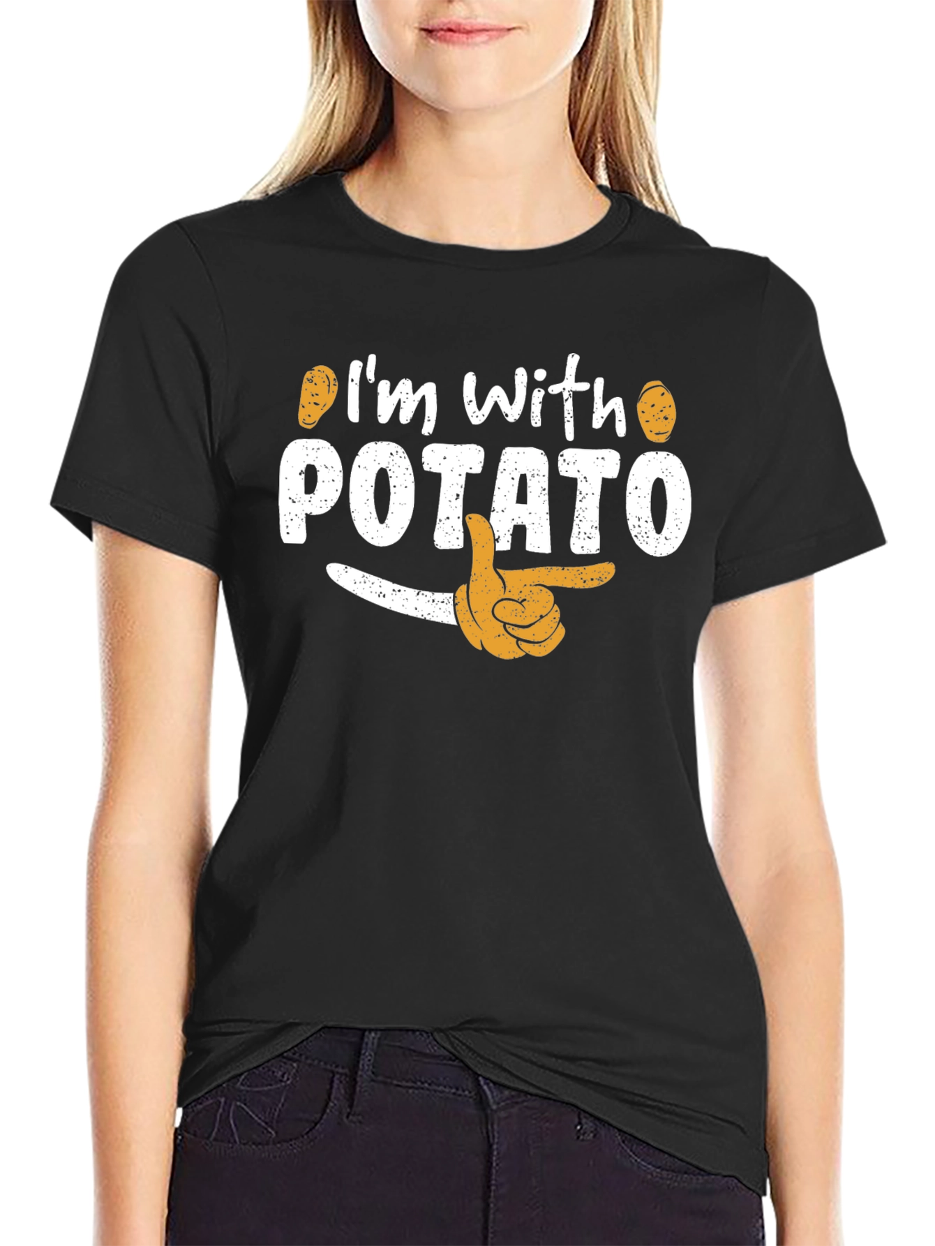 Im with Potato Funny Graphic T-Shirt