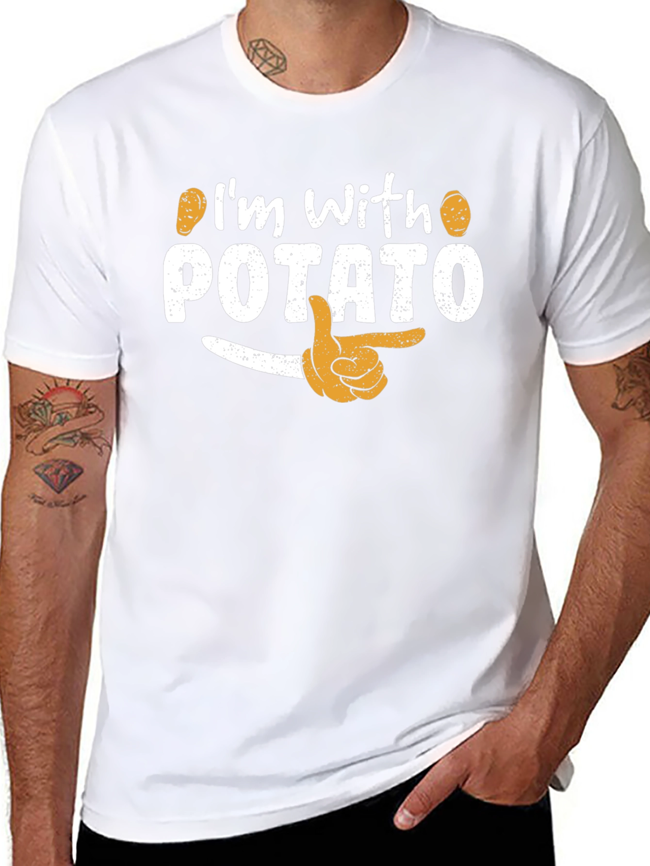 Im with Potato Funny Graphic T-Shirt