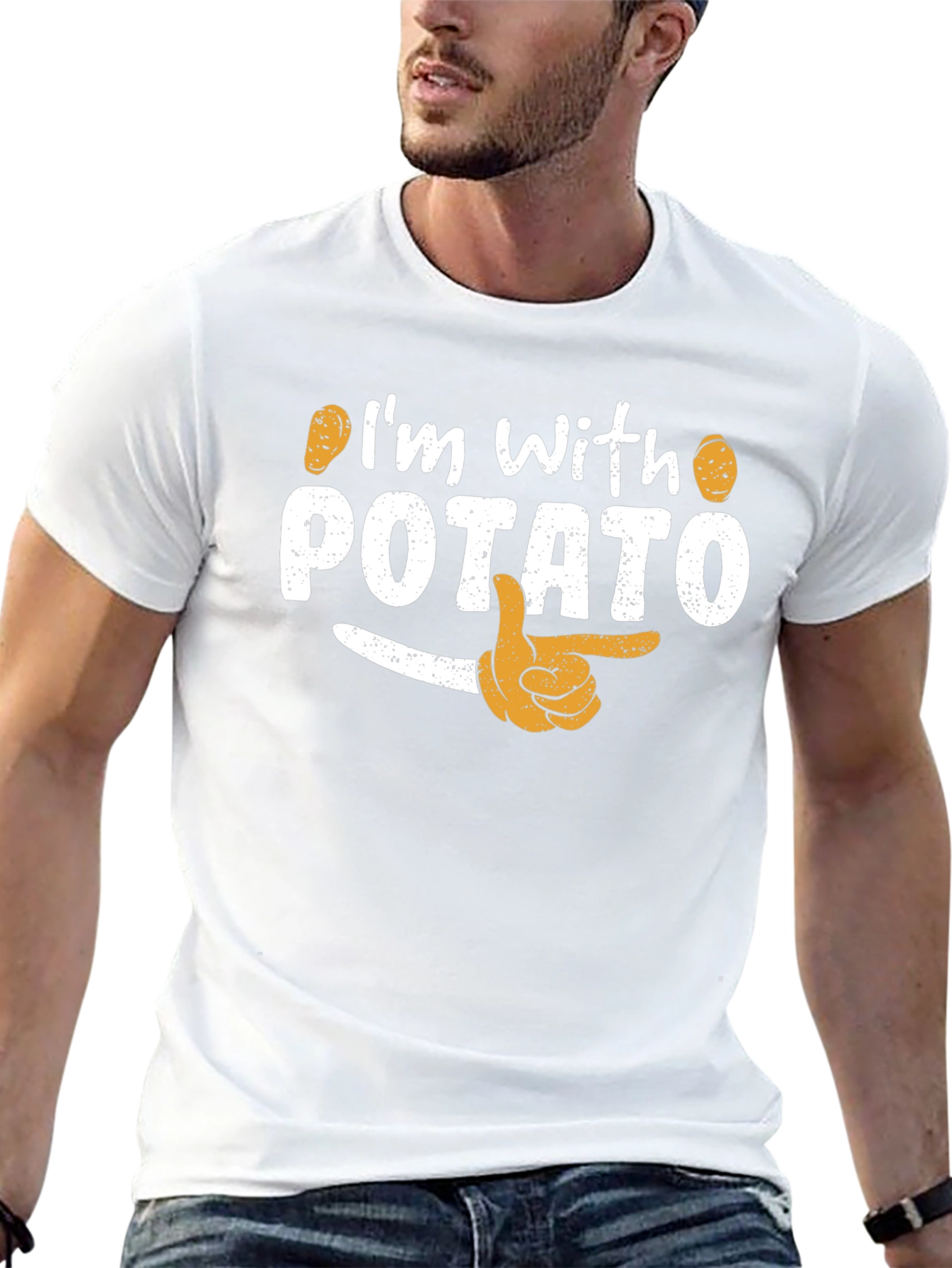 Im with Potato Funny Graphic T-Shirt