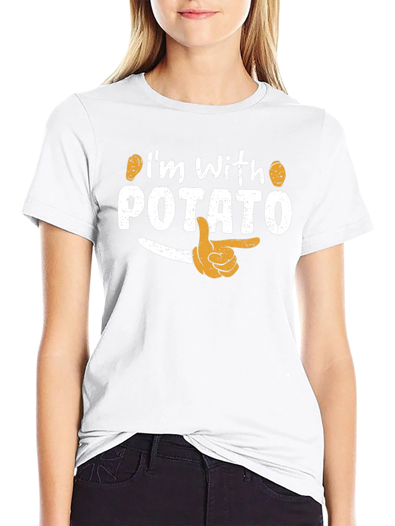 Im with Potato Funny Graphic T-Shirt