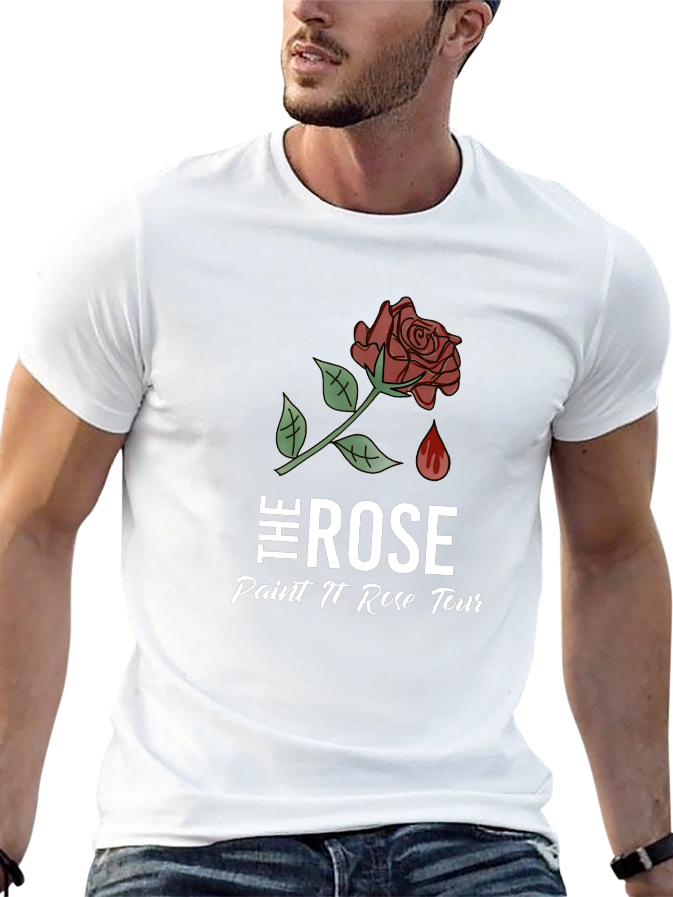 The Rose Paint N Rose Tour Black T-Shirt