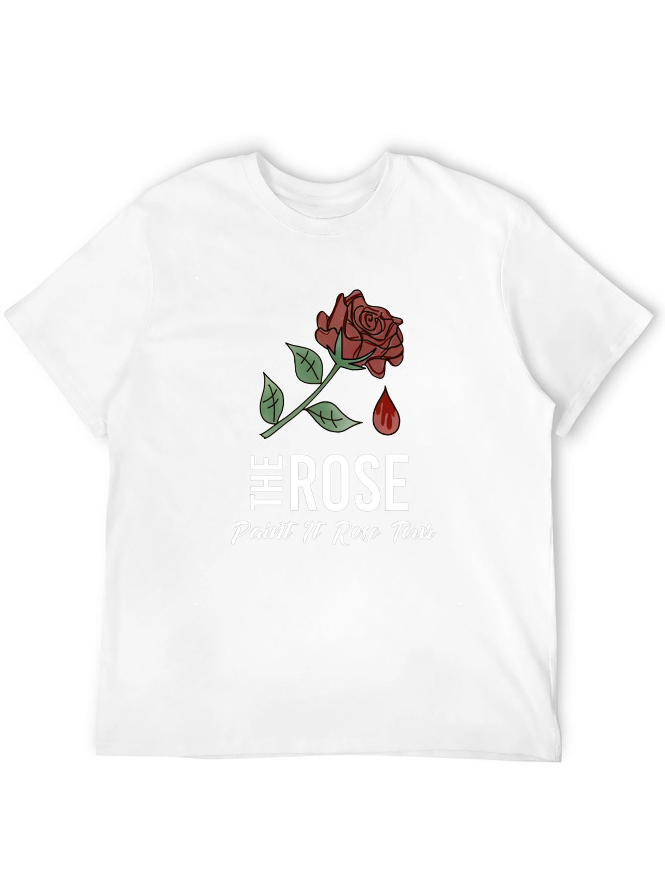 The Rose Paint N Rose Tour Black T-Shirt
