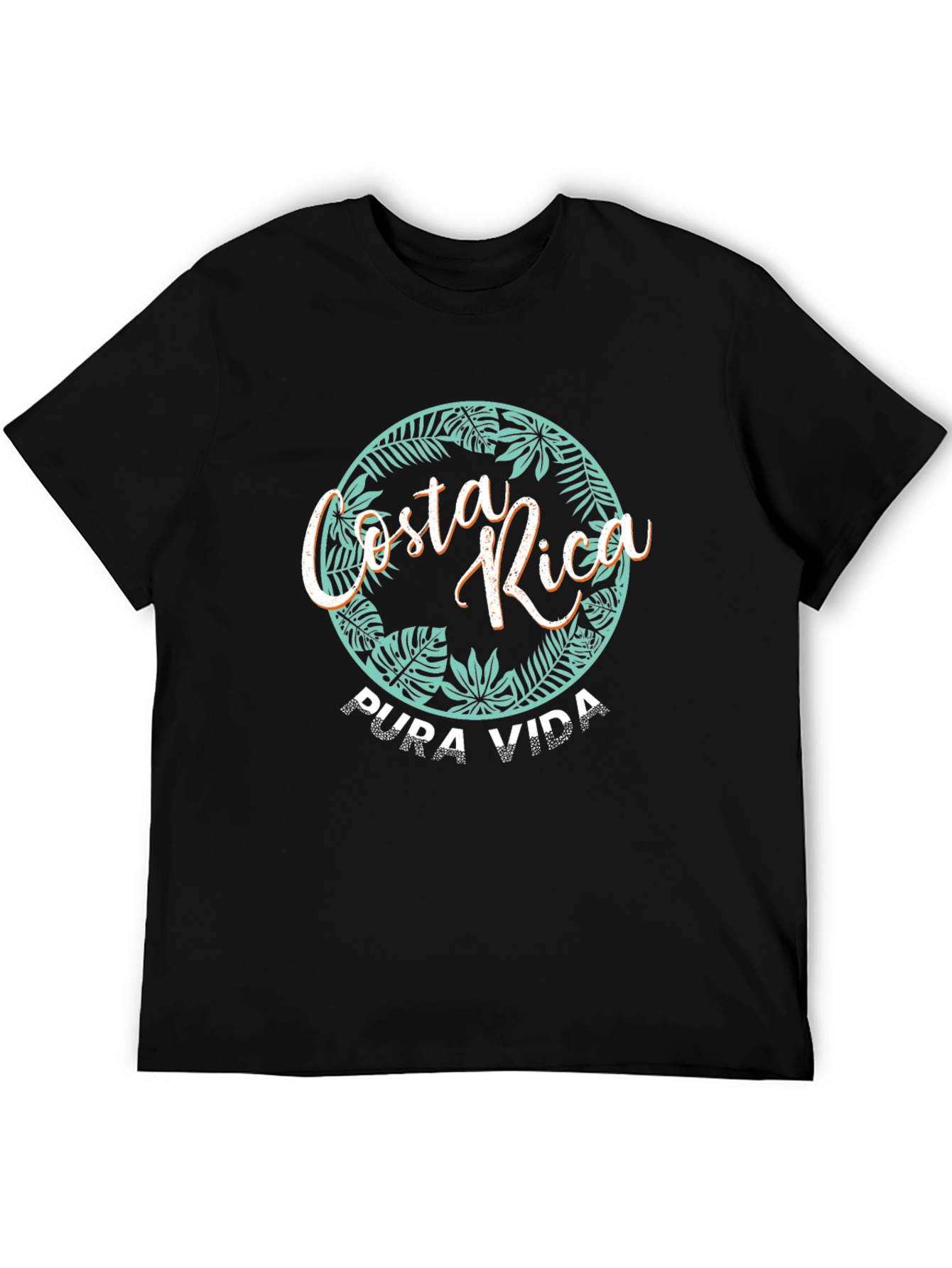 Costa Rica Pura Vida T-Shirt Tropical Graphic Tee