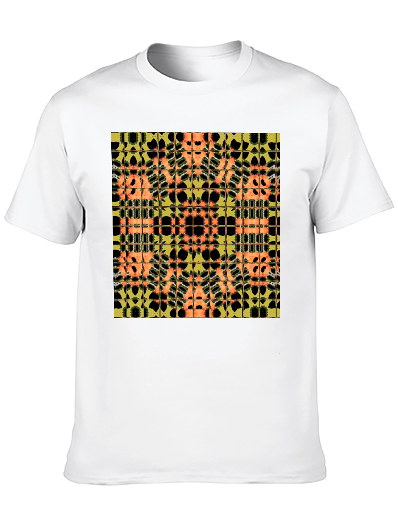 Abstract Pattern Black Tee