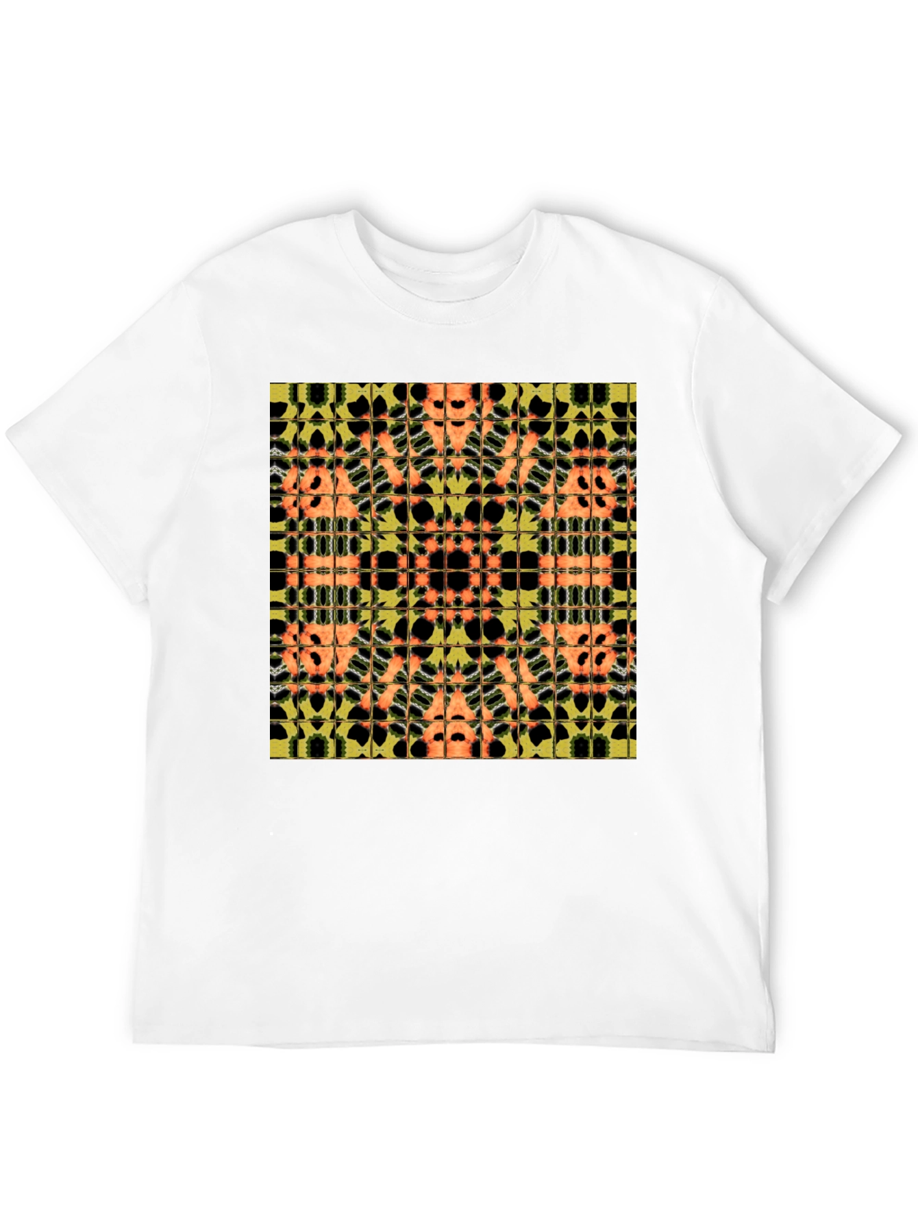 Abstract Pattern Black Tee