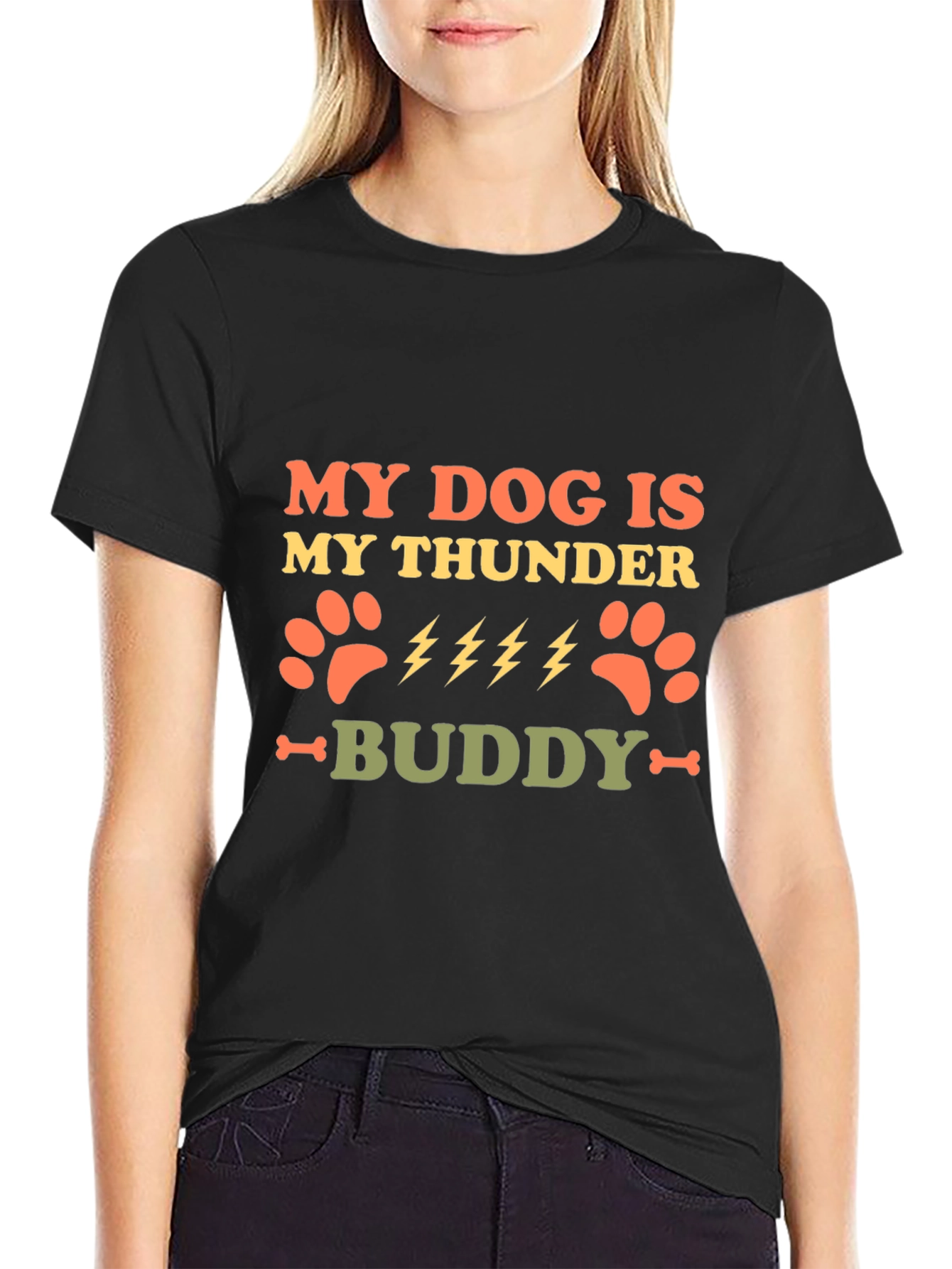 My Dog Is My Thunder Buddy Graphic Tee