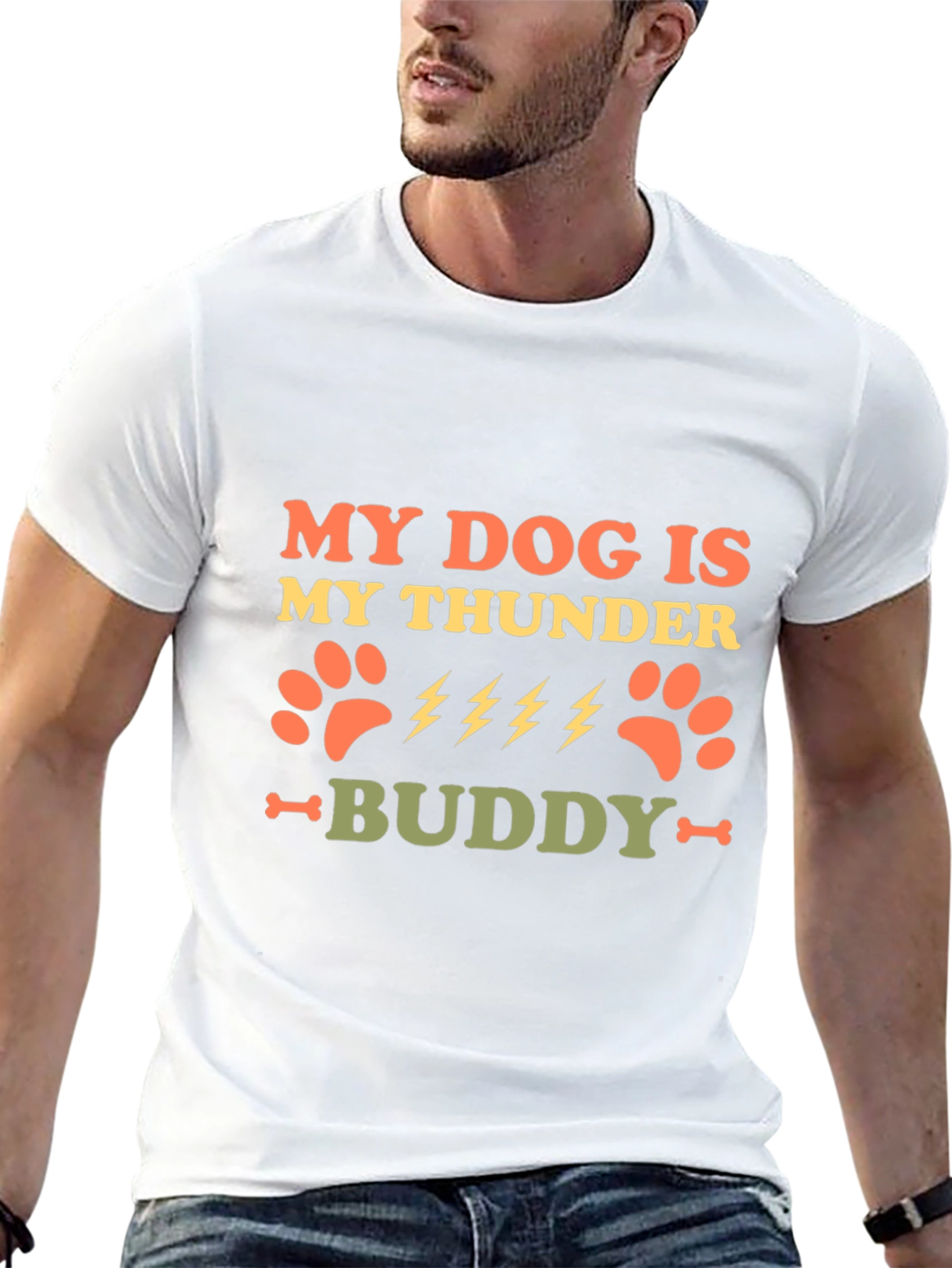 My Dog Is My Thunder Buddy Graphic Tee
