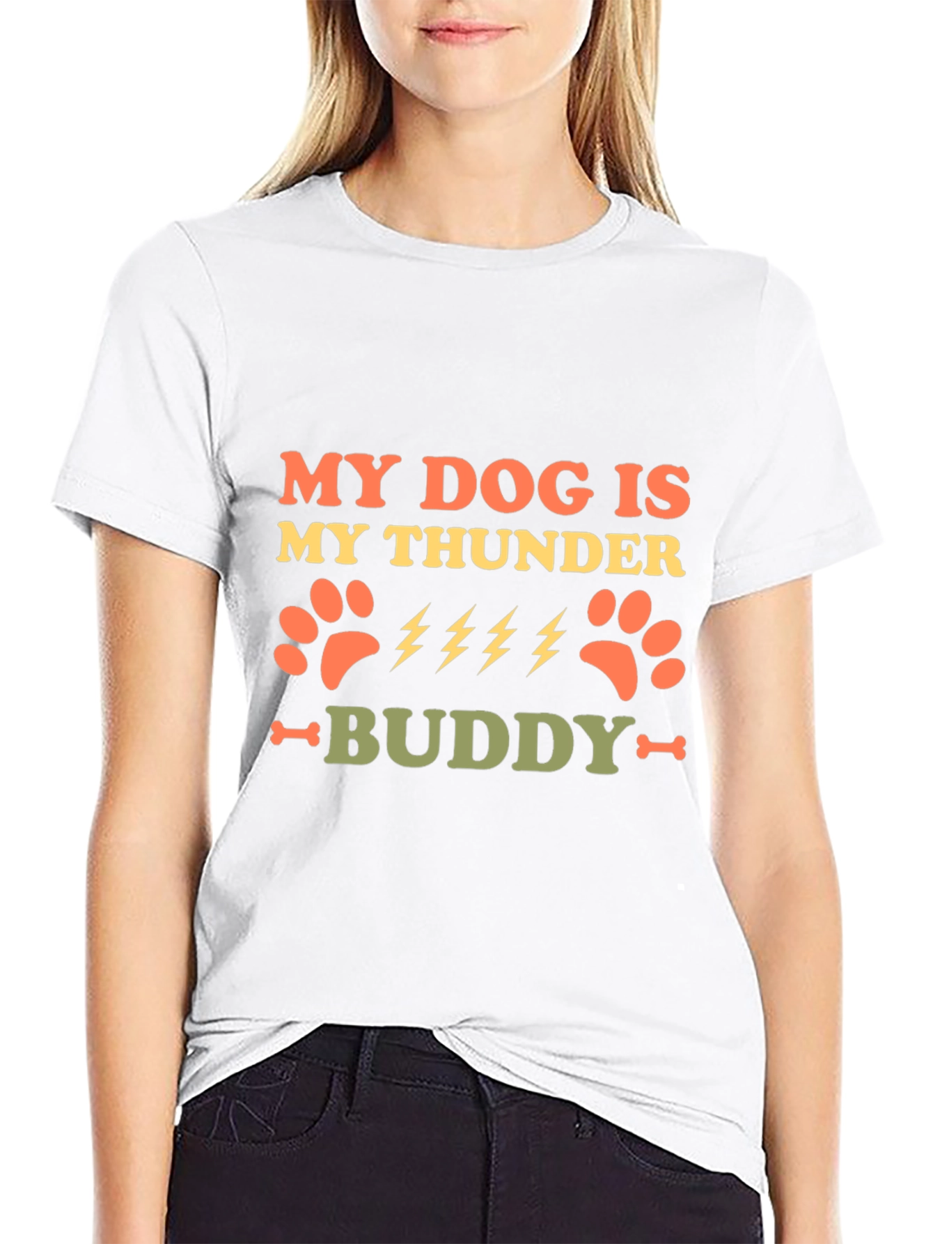My Dog Is My Thunder Buddy Graphic Tee
