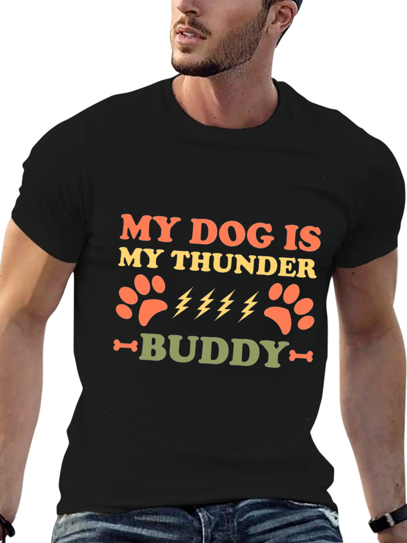My Dog Is My Thunder Buddy Graphic Tee