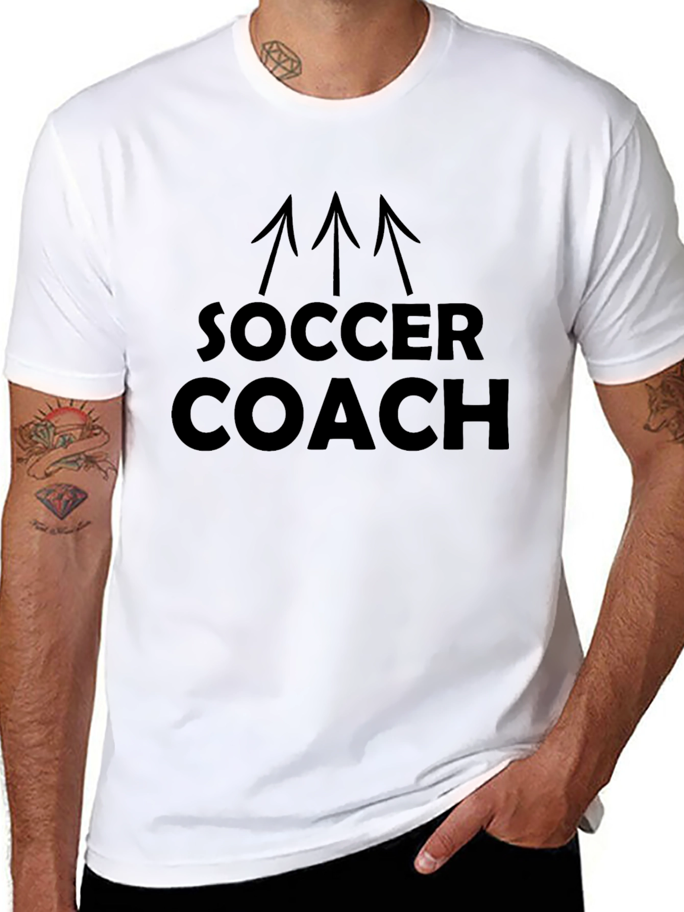 Soccer Coach Graphic Tee - Black