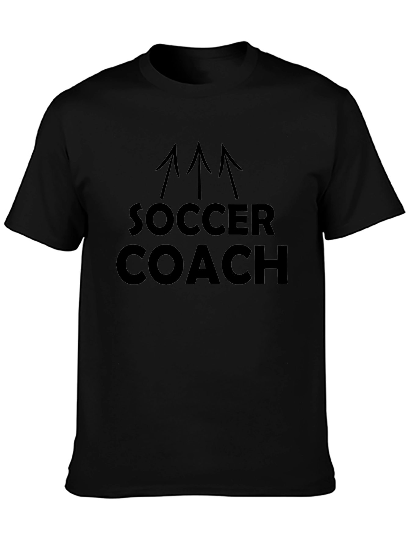 Soccer Coach Graphic Tee - Black