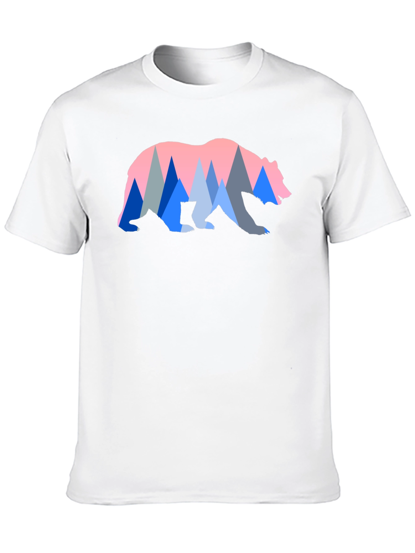 Bear & Mountain Graphic Tee - Black