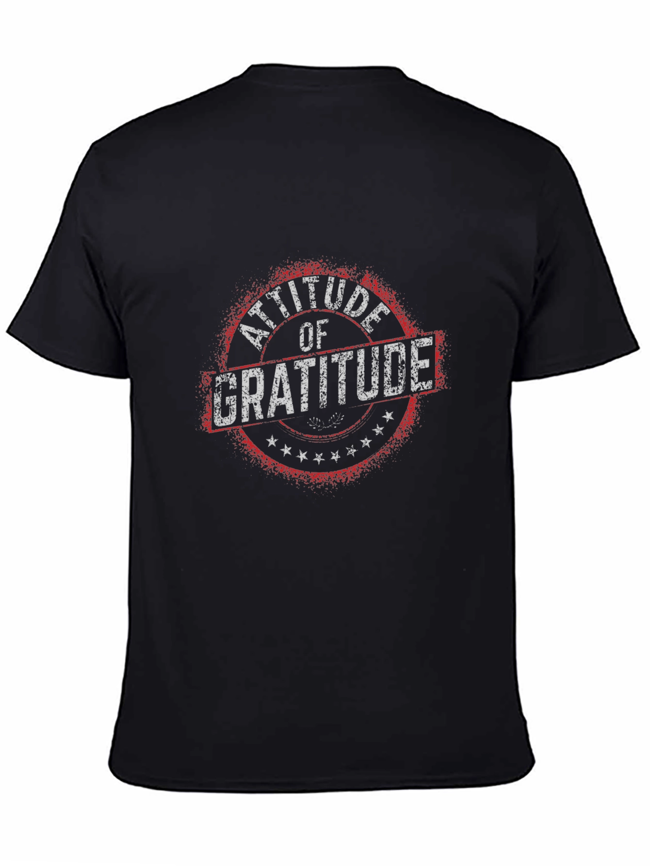 Attitude of Gratitude Black Graphic Tee