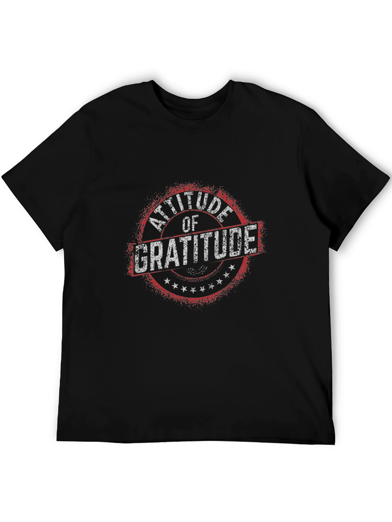 Attitude of Gratitude Black Graphic Tee