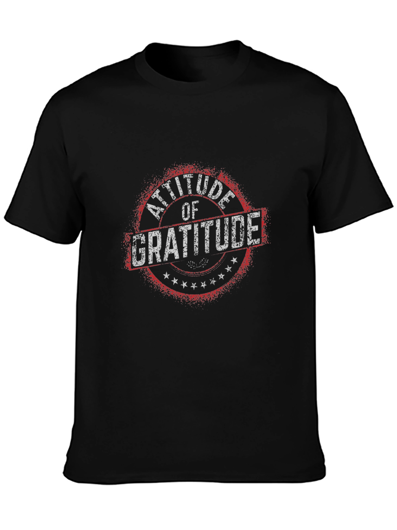 Attitude of Gratitude Black Graphic Tee