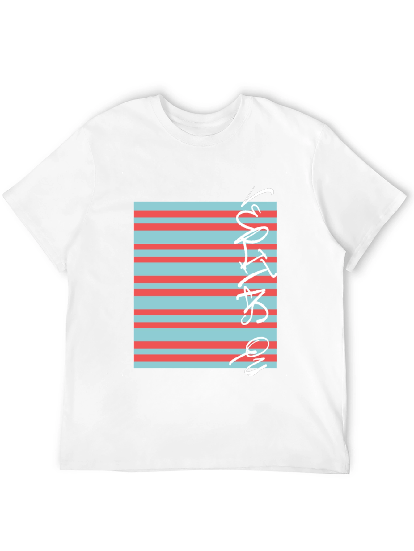 Striped Graphic Tee - Cool Casual Style