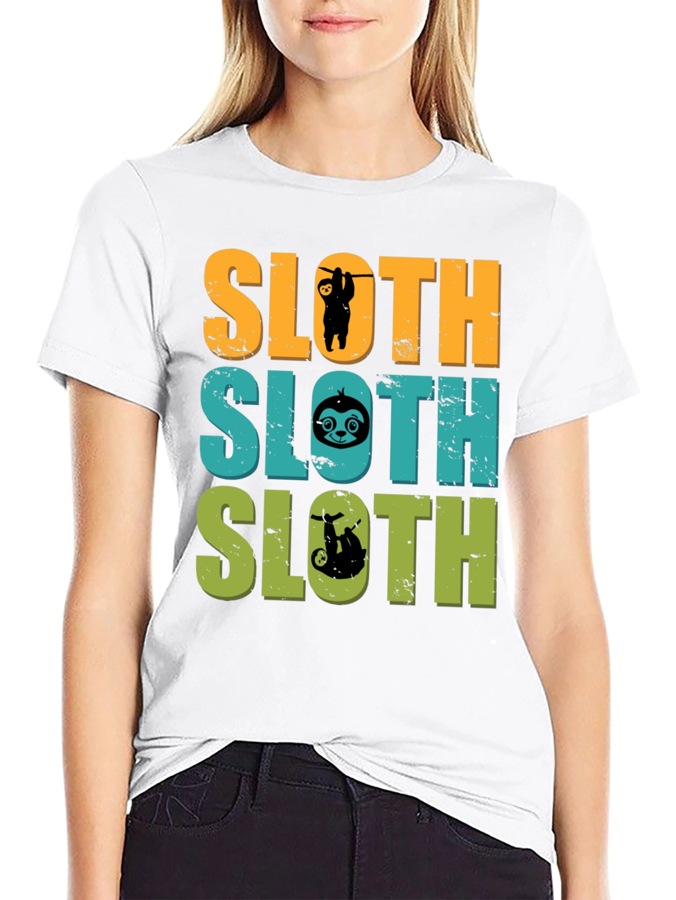 Sloth Lover T-Shirt Funny Animal Tee Mens