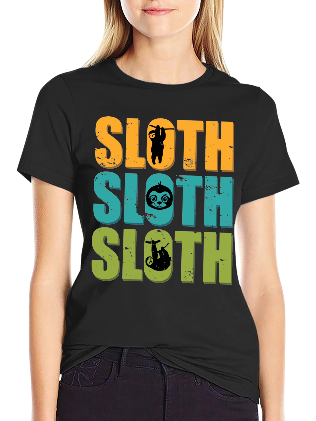 Sloth Lover T-Shirt Funny Animal Tee Mens