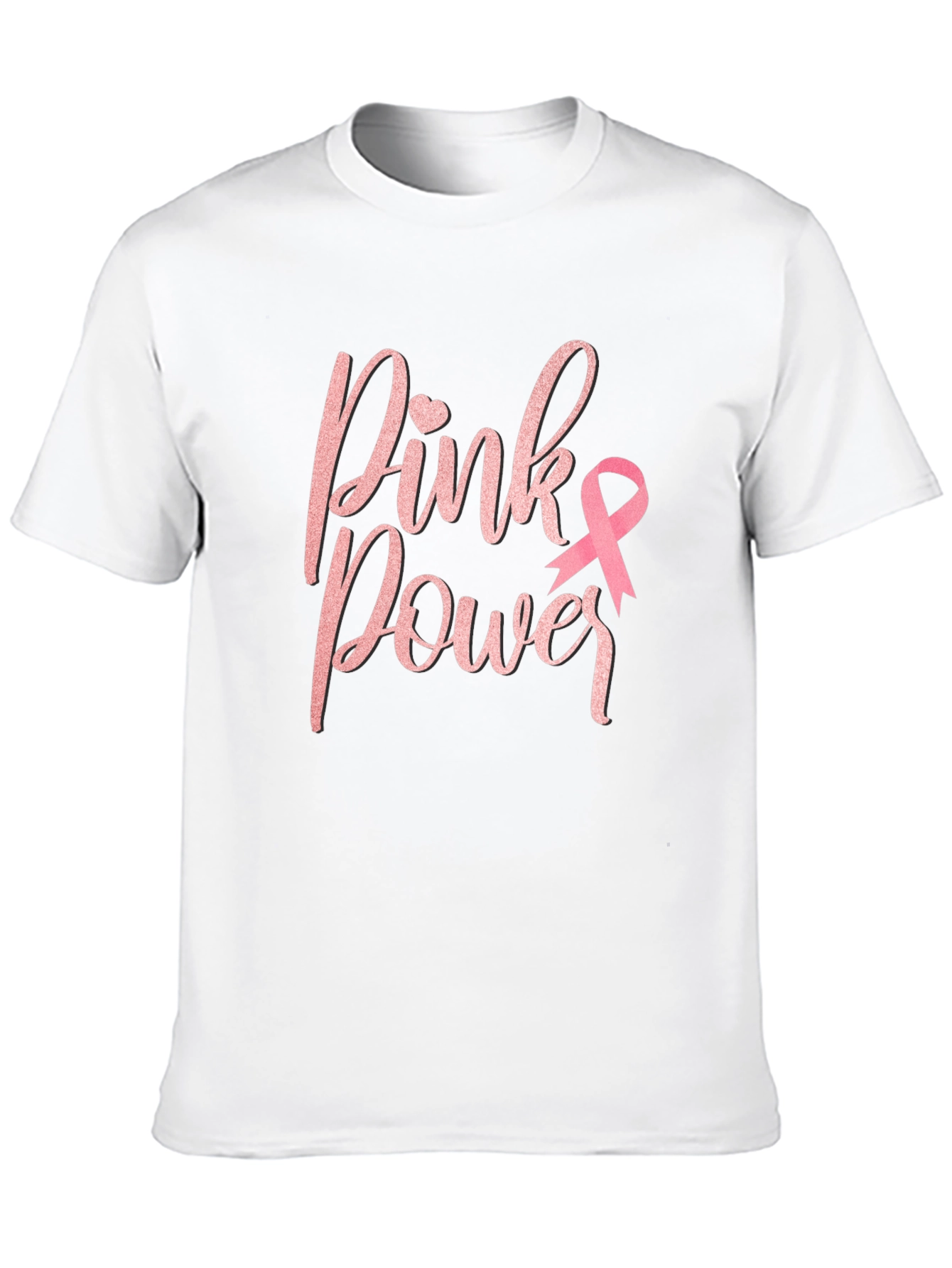 Pink Power Breast Cancer Awareness T-Shirt