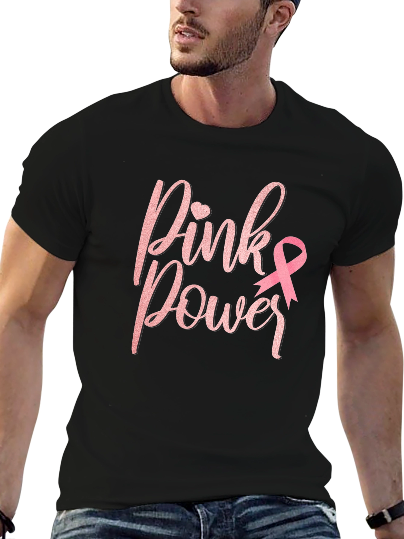 Pink Power Breast Cancer Awareness T-Shirt