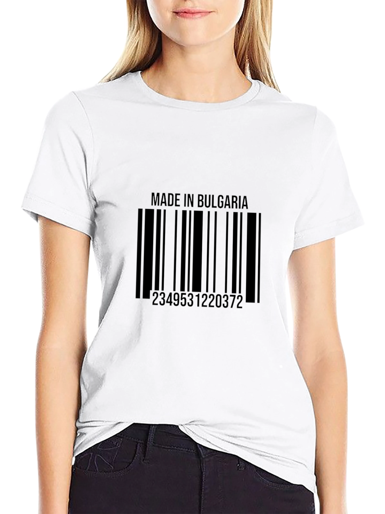 Made in Bulgaria Barcode T-Shirt - Black