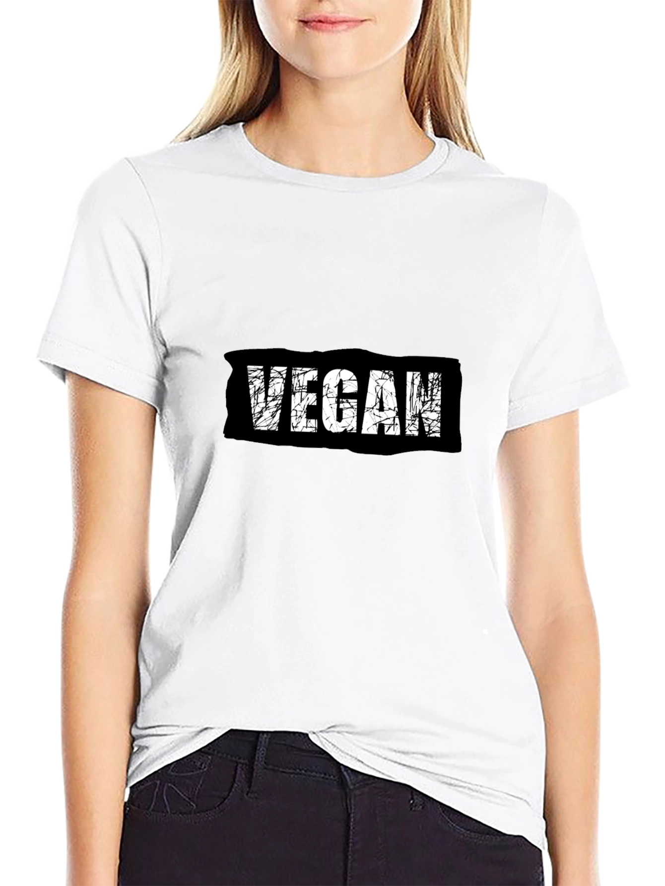 Vegan Statement T-Shirt - Black