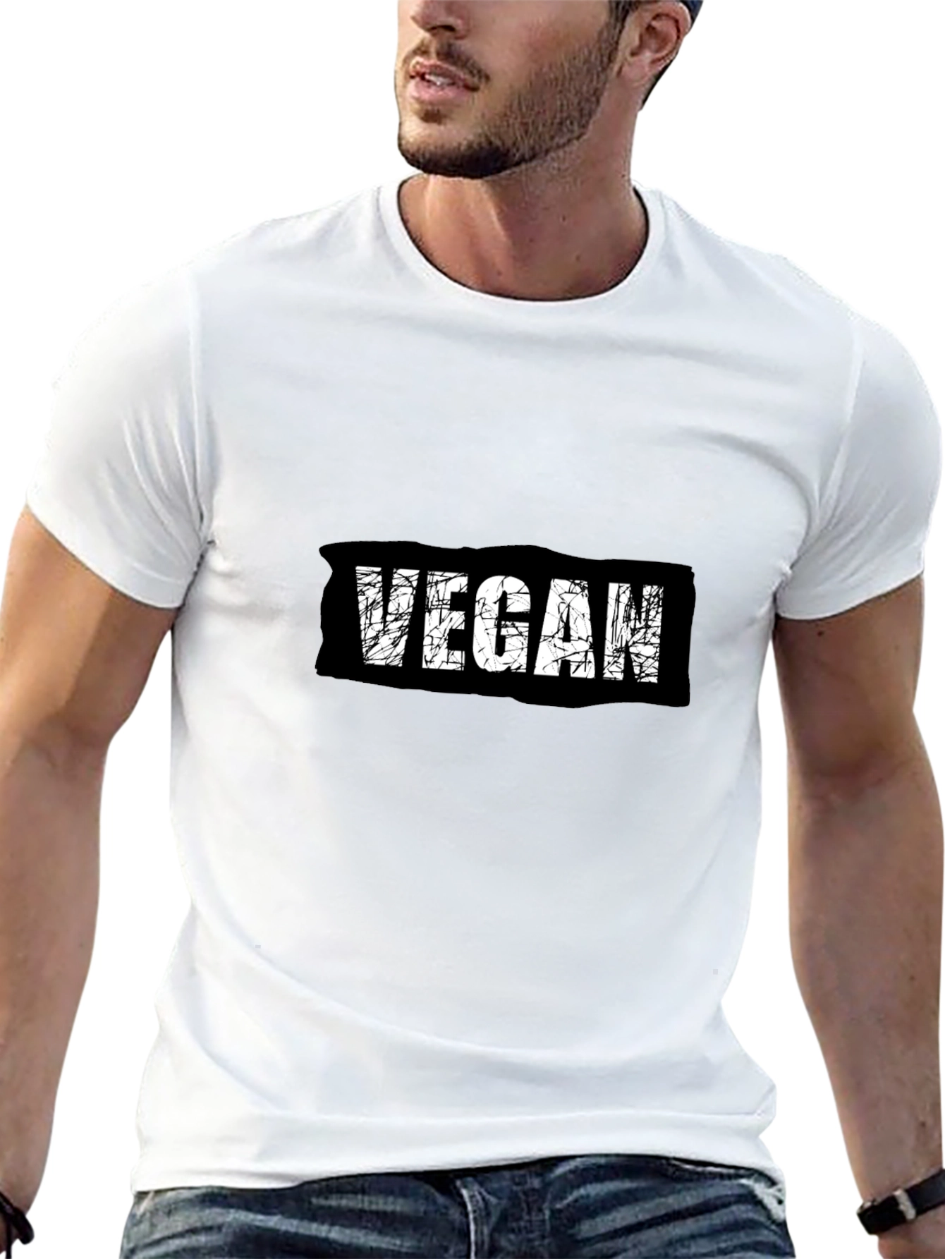 Vegan Statement T-Shirt - Black