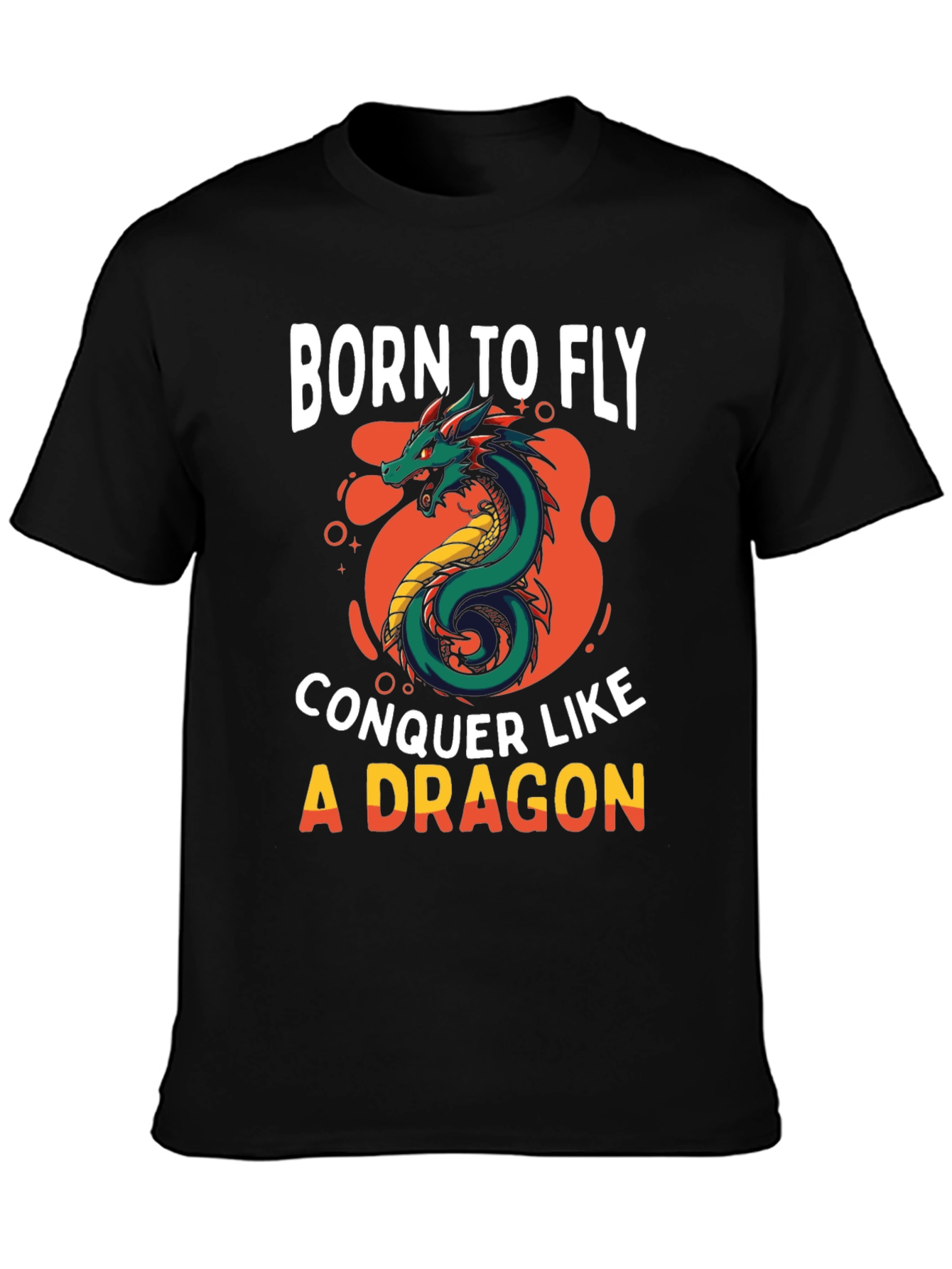 Born To Fly Dragon Graphic T-Shirt