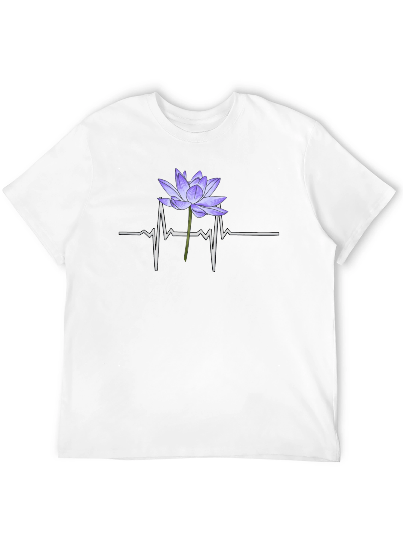 Lotus Heartbeat Graphic Tee - Black