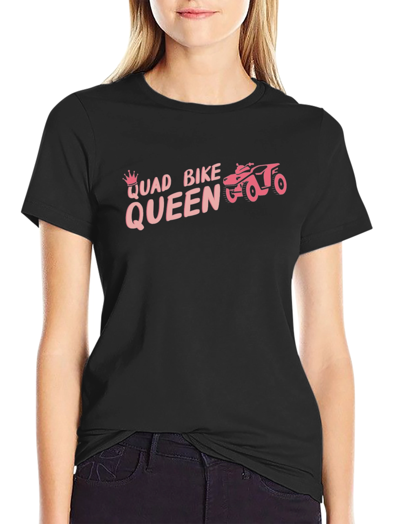 Quad Bike Queen Black T-Shirt
