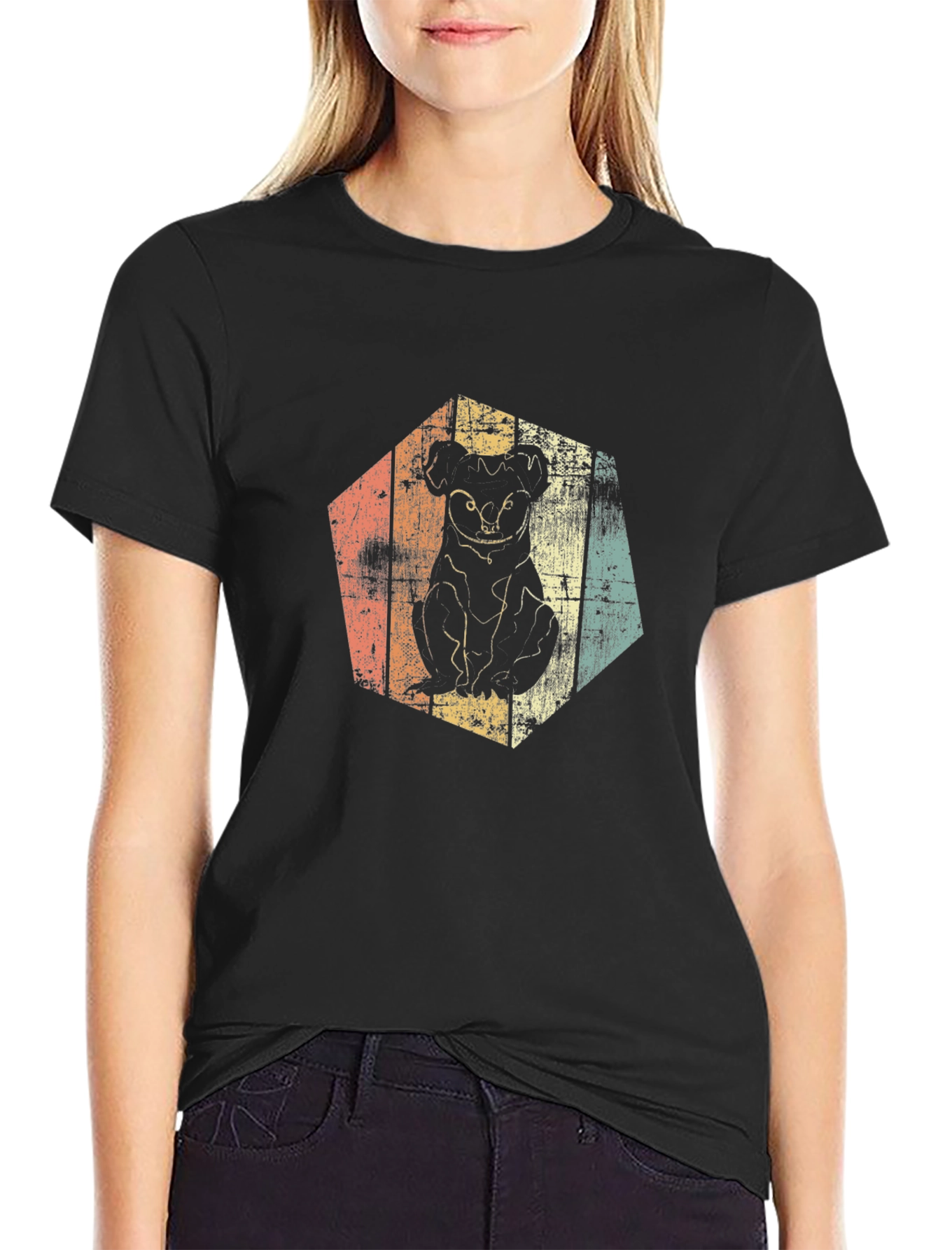 Koala Bear Graphic Tee - Mens Black T-Shirt