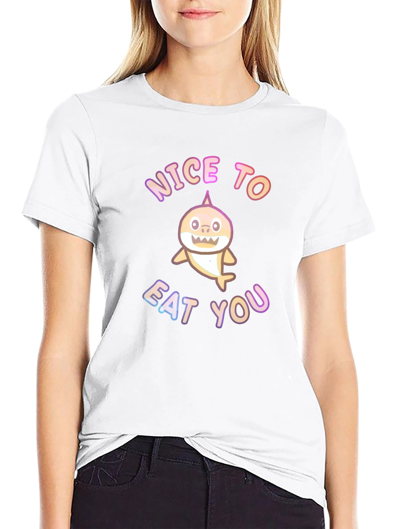 Nice to Eat You Shark Graphic Tee