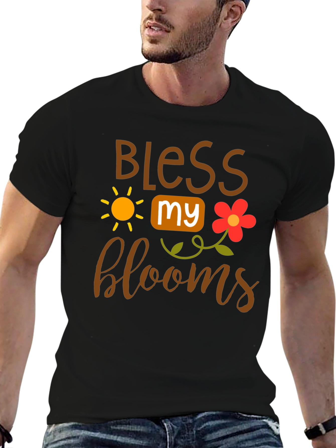 Bless My Blooms T-Shirt - Floral Garden Tee