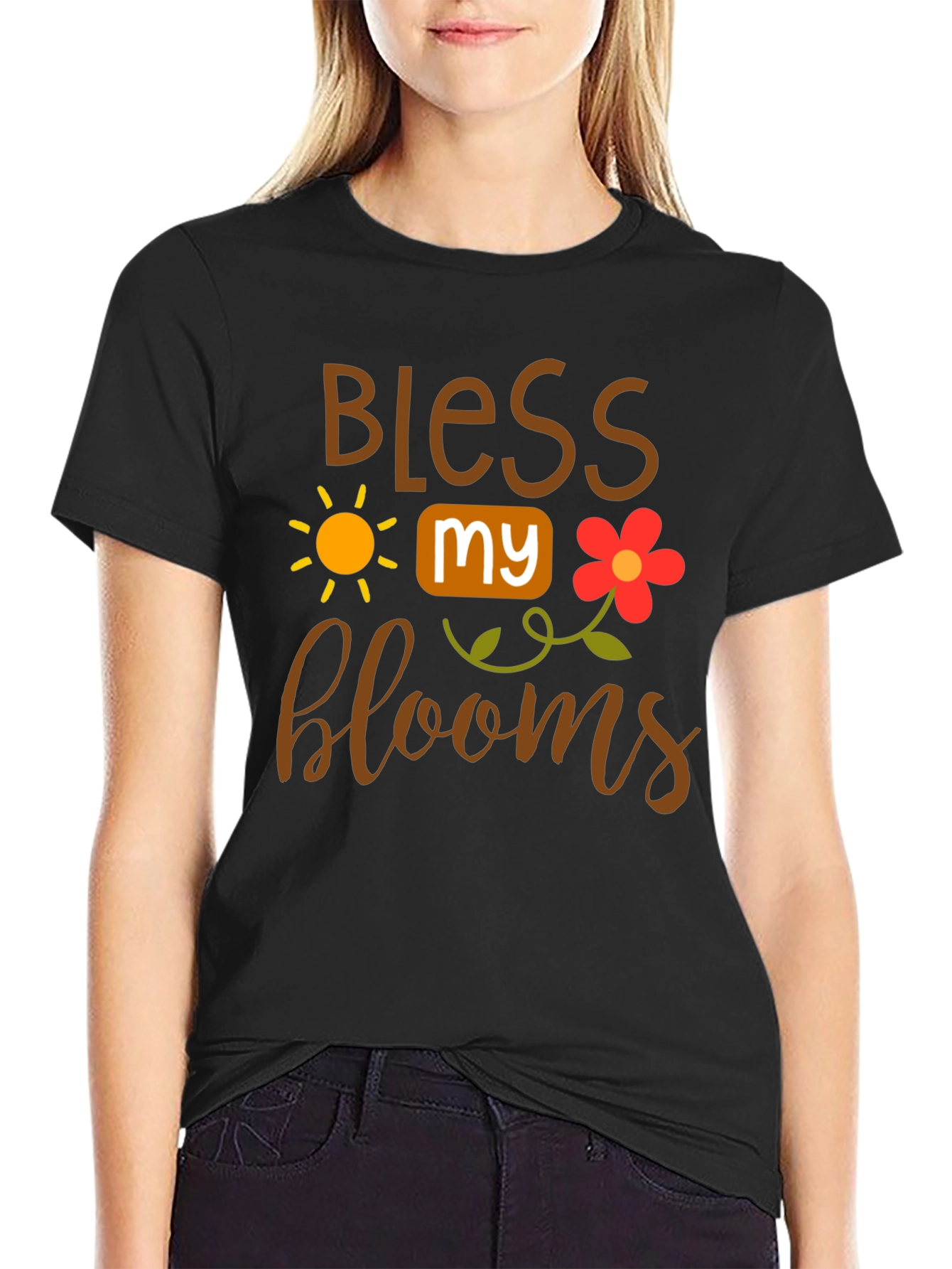 Bless My Blooms T-Shirt - Floral Garden Tee