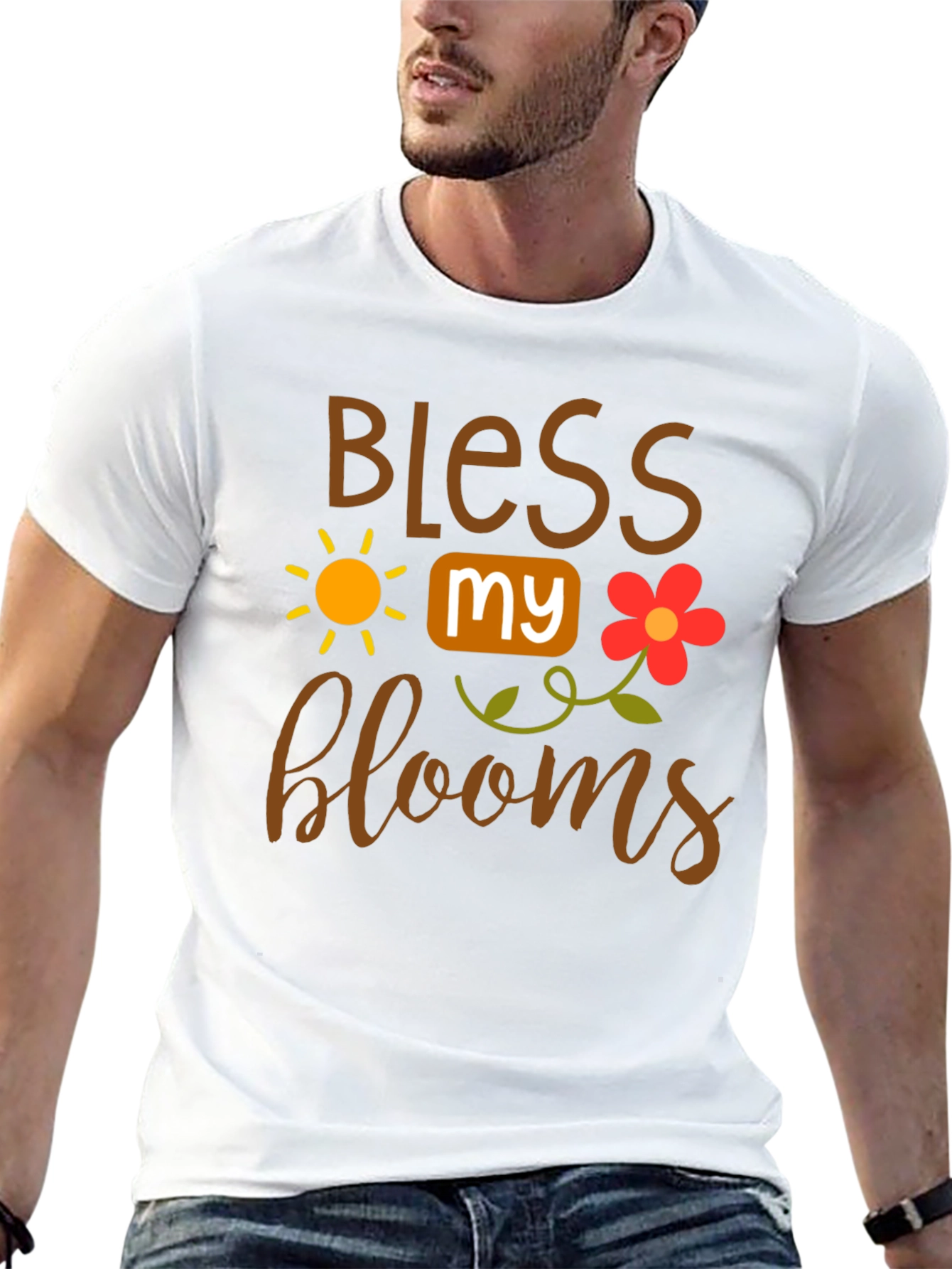 Bless My Blooms T-Shirt - Floral Garden Tee