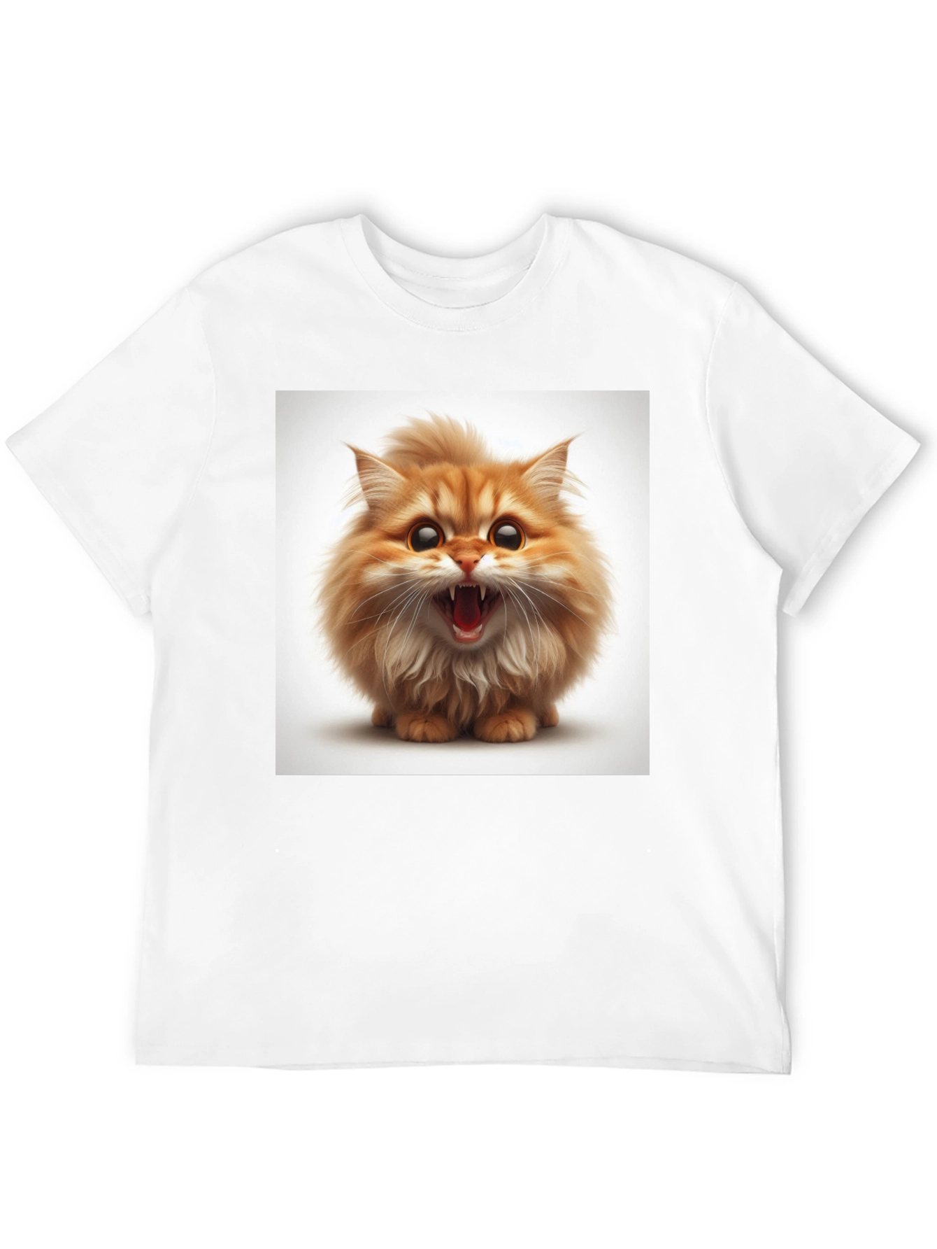 Angry Kitten Black T-Shirt