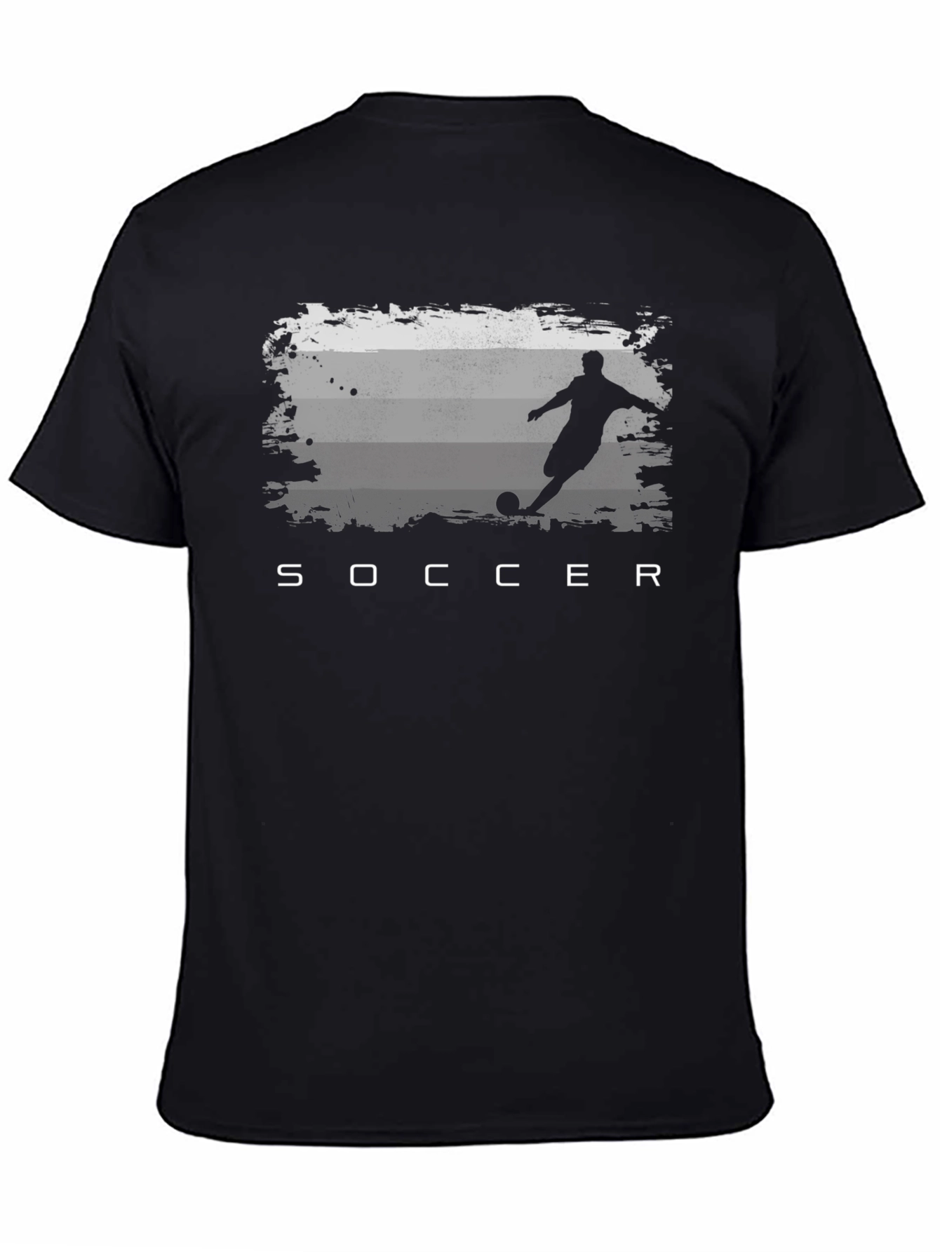 Soccer Graphic Black T-Shirt
