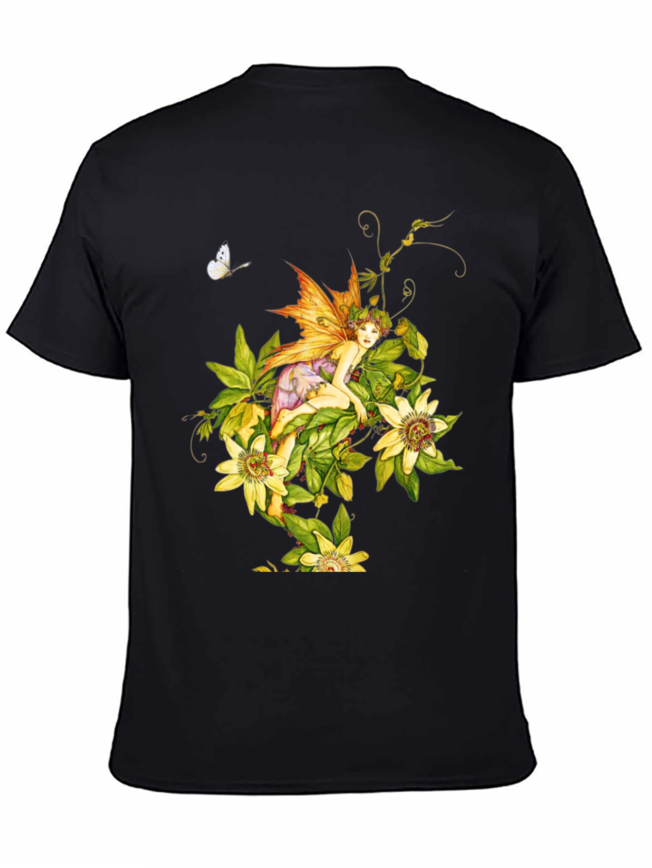 Floral Fairy Graphic Tee - Unique Design