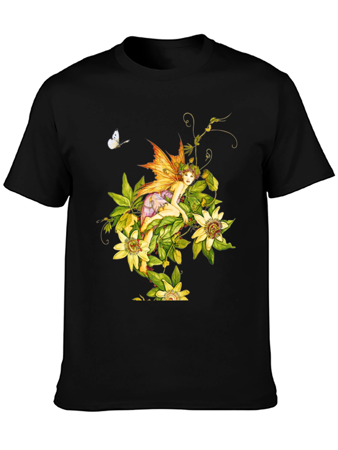 Floral Fairy Graphic Tee - Unique Design